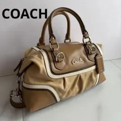 希少 COACH 2way ショルダー ハンドバッグ F17455 レザー