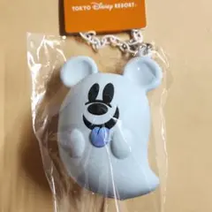 ディズニー　ハロウィン2024　バッグチャーム　ミッキーおばけ