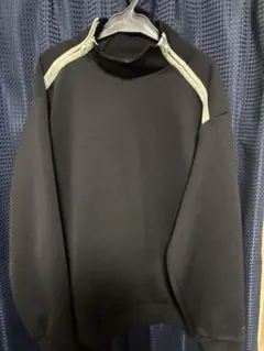 ADAM ET ROPE ブラック ハーフジップスウェットのサムネイル