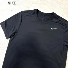 NIKE ナイキ DRI-FIT トレーニングTシャツ ブラック L 吸汗速乾