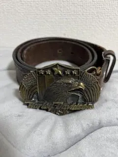 エドハーディー レザーベルト スタッズ ヴィンテージ Y2K Ed Hardy