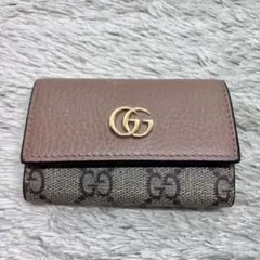 美品✨GUCCI 6連キーケース マーモント GGスプリーム GG柄