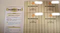 JR東海 株主優待割引券 4枚のサムネイル