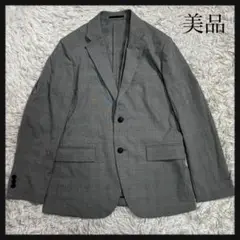［美品］UNIQLO 感動ジャケットグレー テーラードジャケット