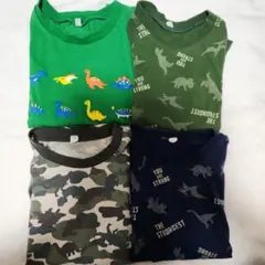恐竜デザイン Tシャツ 4枚セット 130センチ