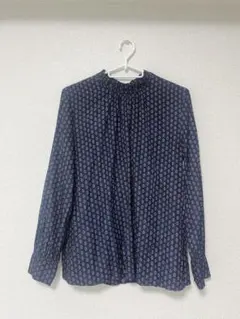 BEAMS HEART ブラウス ネイビー 長袖のサムネイル