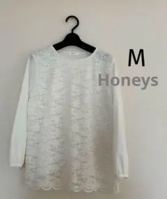 【美品】Honeys レースブラウスM卒園 卒業 入園 入学