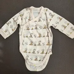 新品未使用★ユニクロ★スヌーピー長袖ベビー肌着 ナチュラル/70㎝ 送料込