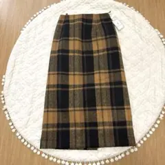 【新品】ROPÉ PICNICロングスカート　ビッグチェック柄