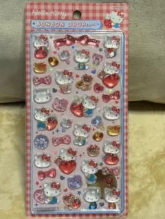 【正規品】サンスター文具 サンリオボンボンドロップシールハローキティ　赤