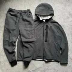 NIKE テックフリース パーカー Mジョガーパンツ ダークグレー ブラック