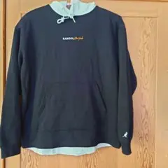 KANGOL newyork プルオーバーパーカー メンズL ブラック