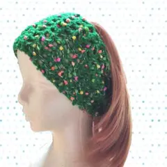 ハンドメイド カラフルネップ ヘアバンド
