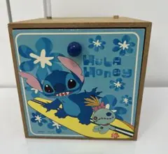ディズニー スティッチ 小物入れ 収納ボックス 14cm×14cm×15.5cmのサムネイル