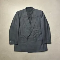 80’s YSL ダブル紺ブレ サマーウール　イブサンローラン　ブレザー 80's YSL ダブル紺ブレ サマーウール イブサンローラン ブレザー