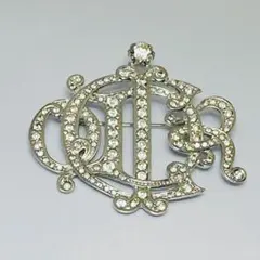 ディオール　ヴィンテージ　クリスタルブローチ美品