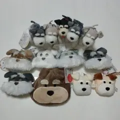 ミニチュア　シュナウザー　フェイスぬいぐるみ　マスコット　巾着　ほか