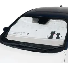 フロントサンシェード 猫柄（サイズ: 75×135mm （M））のサムネイル