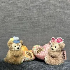 ダッフィー　シェリーメイ　ハート型　ストラップ　セット　ディズニー　フレンズ