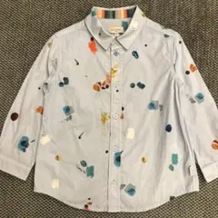 Paul Smith Baby 長袖シャツ 100cm 絵の具柄　水色