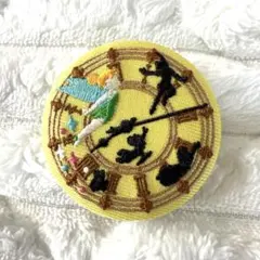 ✴︎ピーターパン✴︎ ディズニー　刺繍缶バッチ　ティンカーベル