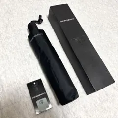 EMPORIO ARMANI 折りたたみ傘 ブラック 美品 ① - メルカリ