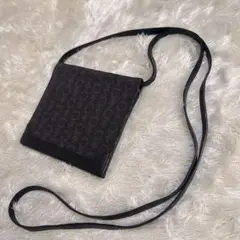 CELINE セリーヌ マカダム柄 ウォレットショルダー バッグ