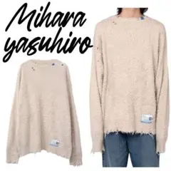 【定価6.2万】MIHARA YASUHIRO コットン ニット ベージュ 48のサムネイル