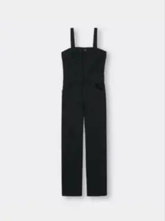 GU デニム ベアトップ サロペット パンツ　ブラック　Mサイズ