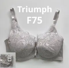 新品 トリンプ E85 ベージュ フルカップブラ 花柄レースブラ - メルカリ
