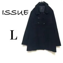 《イシュー 》ダブルブレスト ピーコート ミドル丈 アウター 大人きれいめ