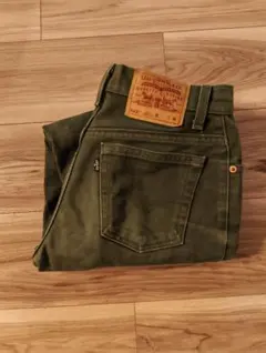 USA製！珍品Levi's512 オリーブグリーン ストレートパンツ