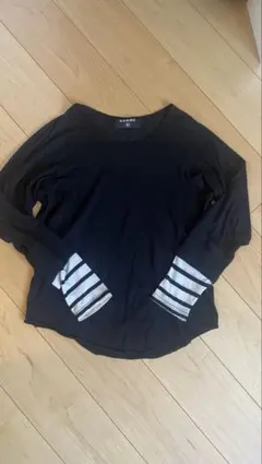 Gomme Homme ラグランカットソー 長袖Tシャツ レイヤード風 ボーダーのサムネイル