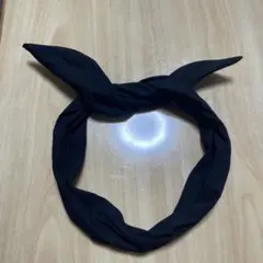 黒のツイストヘアバンド