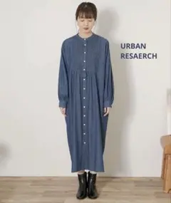 URBAN RESAERCH ピンタックヨークデニムシャツワンピース2