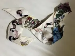 ディオール ミッツァ　花柄シルクスカーフ　dior