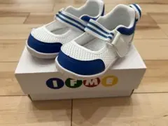 IFME メッシュシューズ ホワイト/ブルー15cm 美品　新品中敷き付