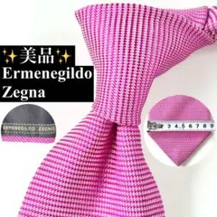 Ermenegildo Zegna ゼニア 無地 ソリッドネクタイ ピンク 美品