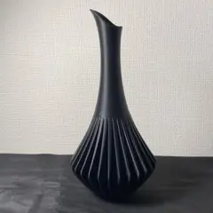 黒ガラス手作り46㎝フラワーベース - メルカリ
