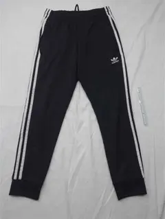 ▲アディダス トラックパンツ スリーストライプ ブラック系 メンズ S
