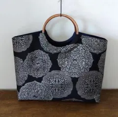 880 おでかけバック 大島紬 正絹 着物リメイク 大島紬