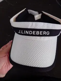 J.LINDEBERG メンズバイザー ホワイト