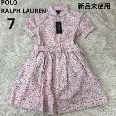 【新品未使用】POLO RALPH LAUREN ワンピース 7 ピンク 花柄