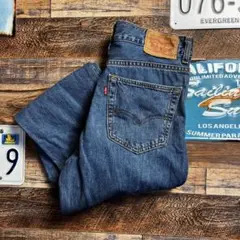 リーバイス 504 デニムパンツ ストレート ブルー W34 古着　ストリート