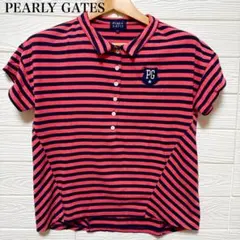 PEARLY GATES パーリーゲイツ ボーダー ポロシャツ