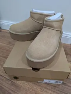 UGG クラシックウルトラミニ　プラットフォーム　サンド　23cm
