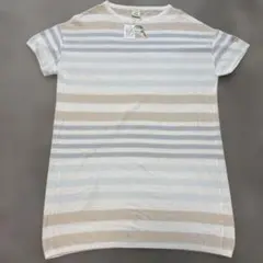 未使用 タグ付き ジェラートピケ ワンピース ルームウェア パジャマ ボーダー