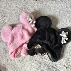 ファンキャップ ミッキー　ミニー　セット　黒　ピンク