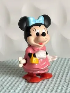 ミニーマウス　ゼンマイ人形　レトロ