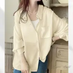 ルーズシャツ シアー 秋服 パステル オフィス ブラウス 薄手 GRL